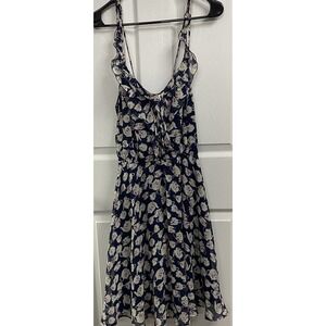 Disney‎ Alice in Wonderland Lauren Conrad Teacup Print Dress Women's Size L Navy